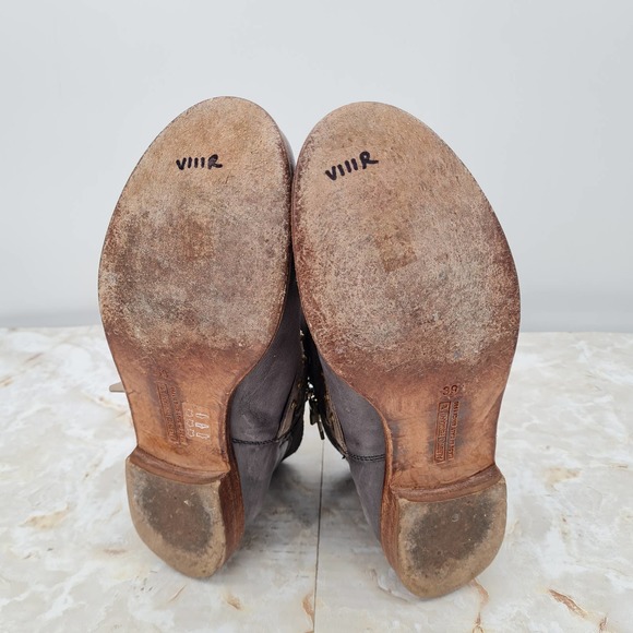 ALBERTO FERMANI Emma Studded Ankle Boots Size 7 - Picture 5 of 9